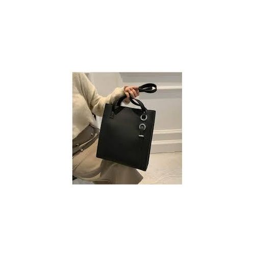 product_image_name-Generic-High Quality Leather Bag For Women - Stylish Shoulder Handbag With Ring Detail - Spacious Work & Daily Use Bag-6