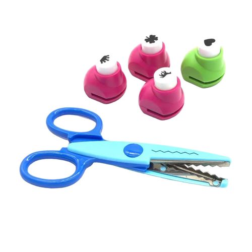 Generic 5PCS Mini Paper Craft Punches, Colorful Crafts Puncher