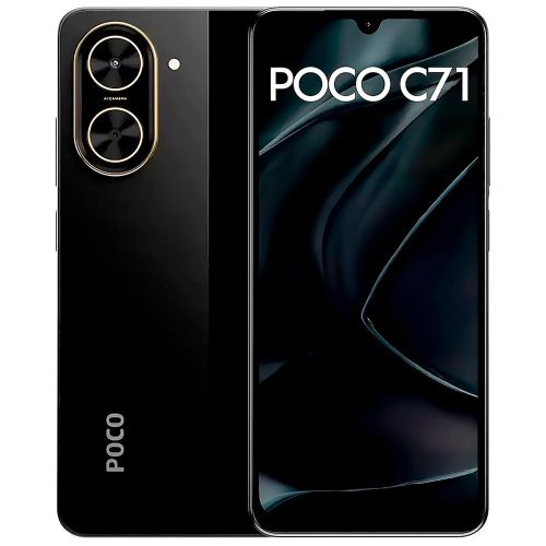 product_image_name-Poco-C71, 6.88", 64GB + 3GB RAM (Dual SIM), 5200mAh, Black (25 Months)-8
