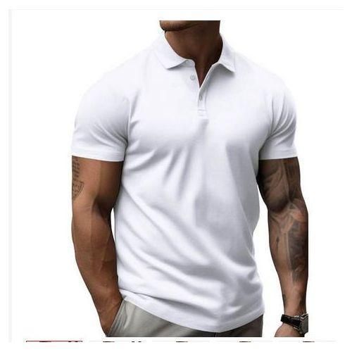product_image_name-Generic-Plain White ftting and stylish Men Polo T-Shirts-1