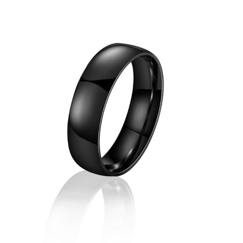 product_image_name-COZEDONA-Simple Cool Titanium Black Men's Ring-4