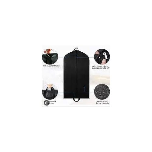 product_image_name-Generic-Durable Non-Woven Fabric Garment Bag Clothing Dust Cover For Suit, Dress, And Coat Storage, Travel And Home Storage Protective Suit Bag With Full Zipper And Hanger Hole-4