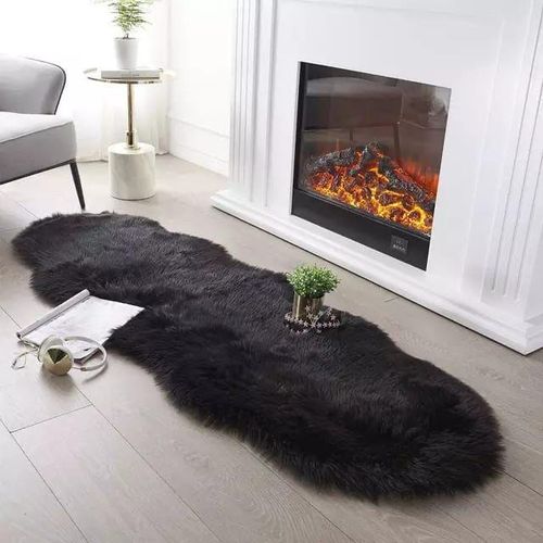product_image_name-Generic-Bed Throws Carpet Faux Fur Multipurpose Decorative Throw Rugs Size: 60 by 180cm-1