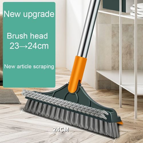 Cleaning Brush Floor Scrub Long Handle Bathroom Kitchen Tile Wiper Broom  New