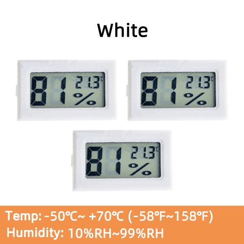 Mini Reptile Terrarium Digital Thermometer Hygrometer with Probe