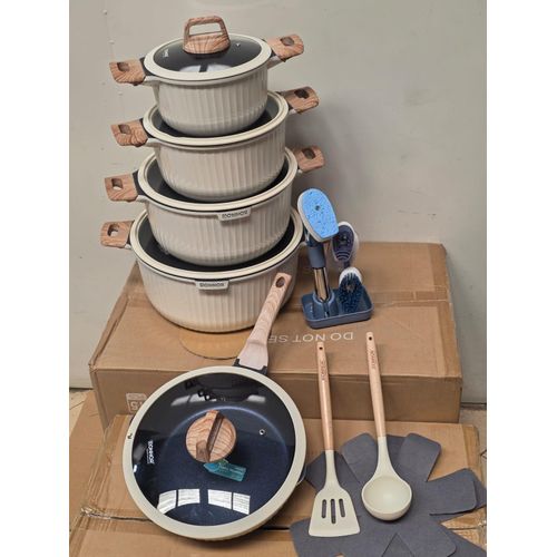 product_image_name-Generic-21 Pcs Donnor Aura Cookware Set Granite-1