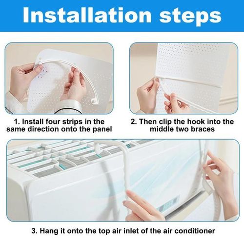 product_image_name-Generic-Air Conditioner Wind Shield Cold Wind Gas Deflectors Anti Direct Blowing Baffle Useful,Angle Adjustable Wind Guide-5