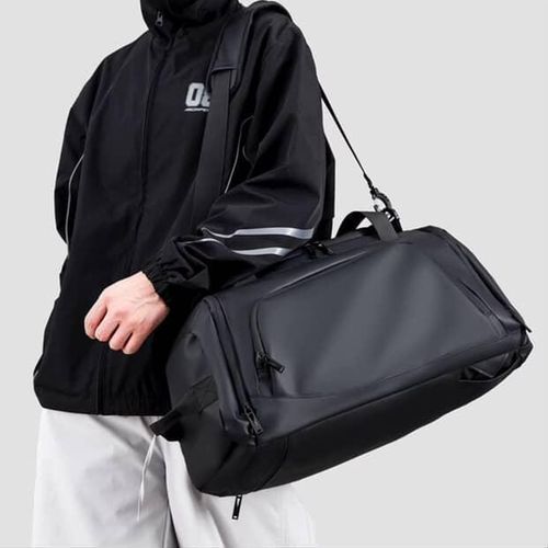 product_image_name-Generic-Waterproof Duffel Bag with Shoe Compartment & Backpack Straps-1