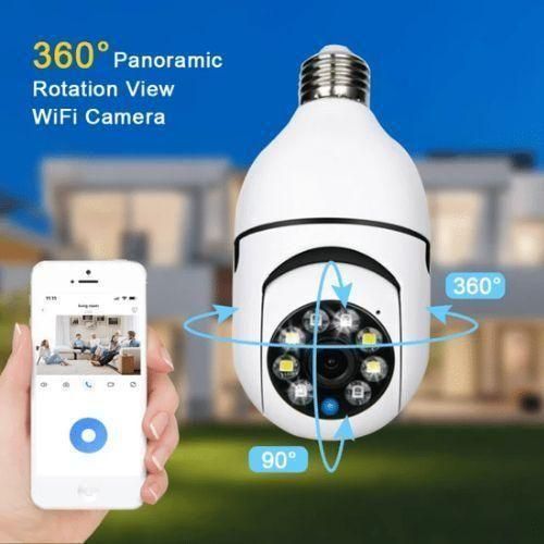 product_image_name-Generic-CCTV BULB LED FLOOD LIGHT SECURITY WIRELESS WIFI IP CAMERA-1
