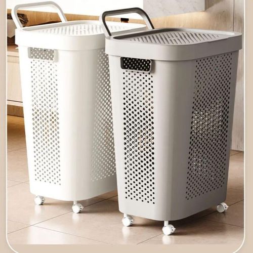 product_image_name-Generic-Rolling Laundry Basket Organizer with Lid-4