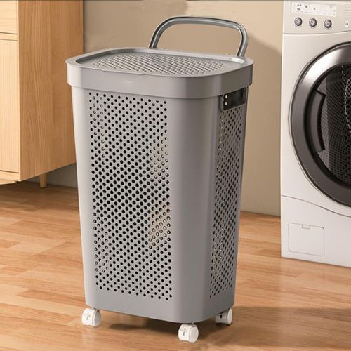 product_image_name-Generic-Rolling Laundry Basket Organizer with Lid-5