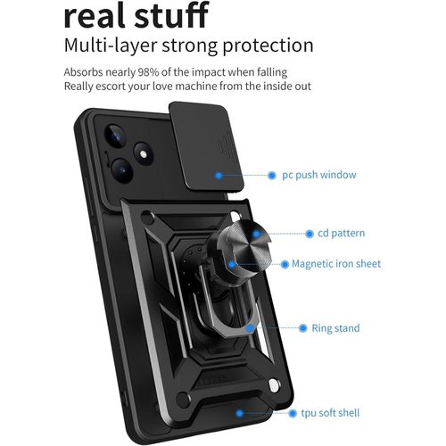 product_image_name-Generic-For Realme C53 Case,Sliding Camera Lens Cover 360° Rotating Ring Cover-3