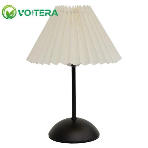 product_image_name-VoltEra-White Bedside Table Bulb 220V, 3-Way Dimmable, with Lampshade-2