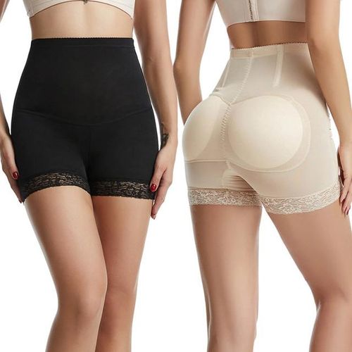 Plus Size Tummy Control Panties With Padded Hip Enhancer And Butt