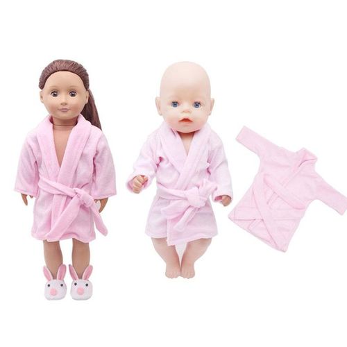 Doll Pajamas With Bathrobe For 18 Inch Dolls