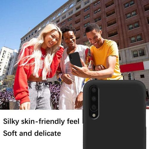 product_image_name-Generic-Silicone Case Microfiber Lining cover for Samsung Galaxy A70, Black-2