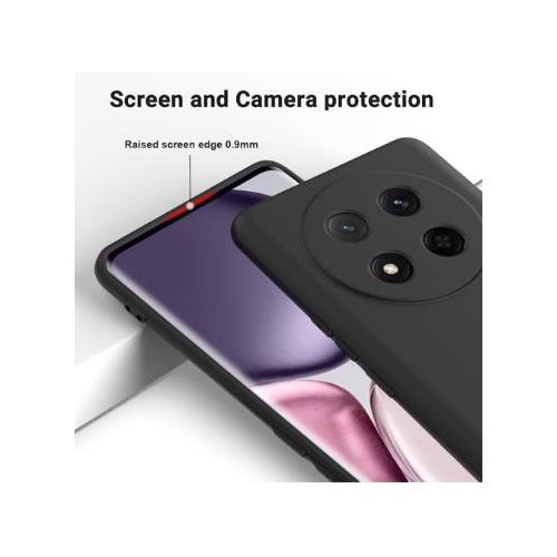 product_image_name-Generic-Soft Silicone Back Cover for Honor X9c – Black-3