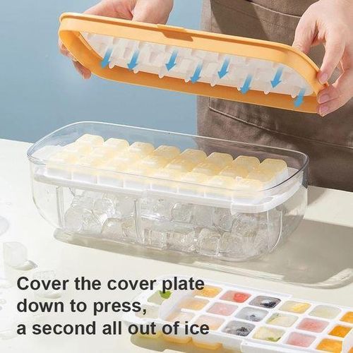 product_image_name-Generic-Ice Cube Maker Press Type  Ice Cube Mold Container Storage Box -2