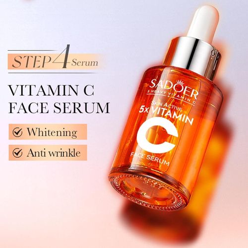 product_image_name-SADOER-2 In 1 Skin Active 5 X Vitamin C Face Cleanser + 5 X Vitamin C Serum With Added Niacinamide For Whitening Black Spots And Blemisshes, Deep Moisturizing, Skin Nourishing-5