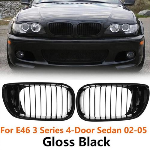 Matte Black Front Hood Kidney Grille for 2002-2005 BMW 330xi 330i 4 Doors  for sale online