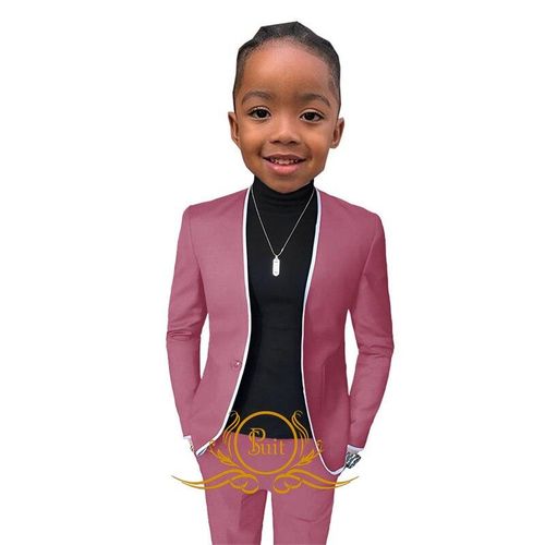 Fashion Solid Color Boy Suit Jacket Pants 2 Pieces Wedding Tuxedo Kids Blazer Set Fit 2 16 Years Old Children Best Price Online Jumia Kenya