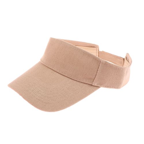 Fashion （khaki）Summer Breathable Air Sun Hats Men Women Adjustable Visor UV  Protection Top Empty Solid Sports Tennis Golf Running Sunscreen Cap DON @  Best Price Online