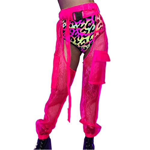 Mesh Leggings, Rave Pants Woman, Sexy Rave Leggings, Transparent