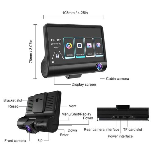 product_image_name-Generic-1080P Full HD Car DVR Camera – Loop Recording, Accident Monitoring & G-Sensor-2