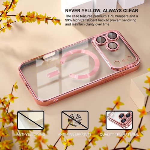 product_image_name-Generic-Electroplated Clear MagSafe Case with Camera Lens Protector for iPhone 17 Pro – PINK-3