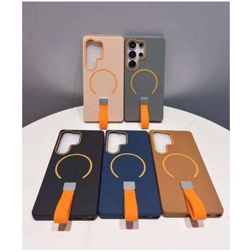 product_image_name-Generic-MagSafe Wireless Charge Silicone Strap Grip Matte Magnetic Protective Case with Slim Anti-Fingerprint Design for Samsung Galaxy A06 - Pink-1