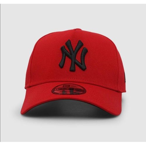 product_image_name-Fashion-RED-BLACK NY Embroidered Adjustable Baseball CAP -2