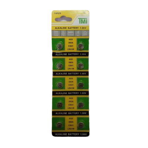 Alkaline coin cell battery