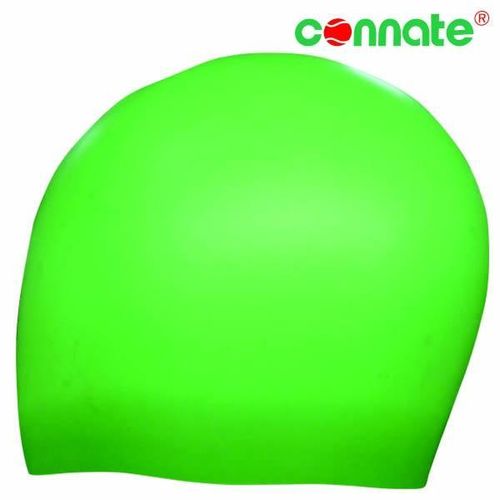product_image_name-Connate-Swim Cap Silicone Suede - Unisex Adult - Fluor Green..-1