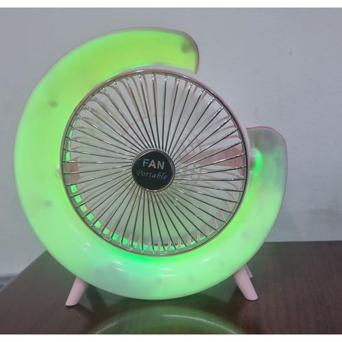product_image_name-Plastic-Colourful desktop fan  light -2