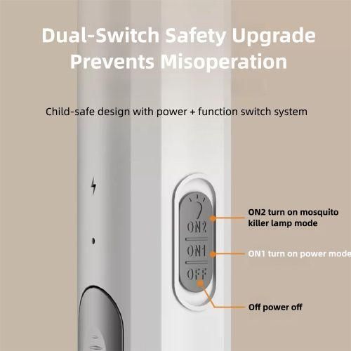 product_image_name-Generic-Electric Mosquito Swatter Stand Swatter Manual+ Automatic Blue Light USB Racket.-5