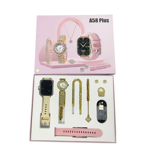 product_image_name-Generic-A58 Plus Women Smartwatch Gift Set with Accessories-2
