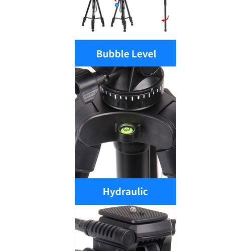 product_image_name-Jmary-KP2599 Professional Aluminium Alloy Fluid Head Monopod Stand Video Camera Tripod-2