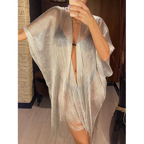 Fashion White Tel White Gold Kimono Bikini Cover ups Tunics Beach Dress Women Clothing Best Price Online Jumia Kenya