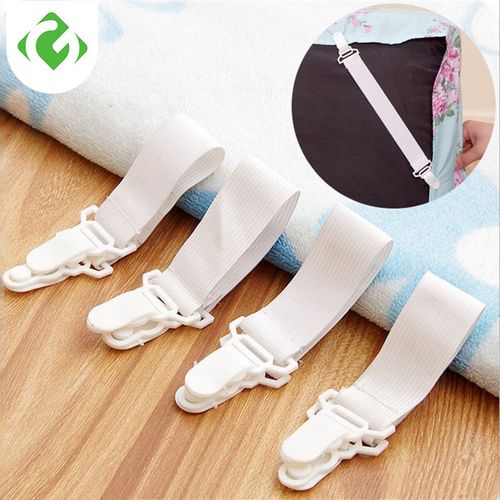 White Fasteners Elastic Mattress Cover Blankets Bed Sheet Grippers