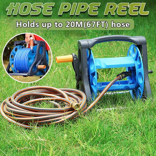 Garden Hose Reel, Portable Water Pipe Rool Holder Trolley, Freestanding  Storage for Home, Roads, Greenhouse, Holds 20-35M of 1/2 Inch Hose