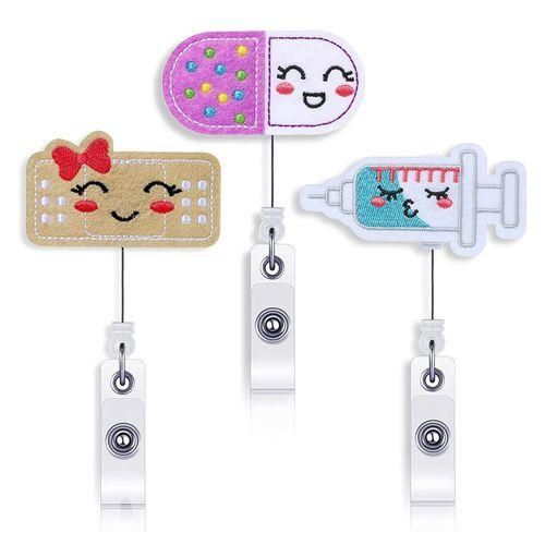 915 Generation 3 PCS Badge Clip Retractable Cute Badge Reel @ Best