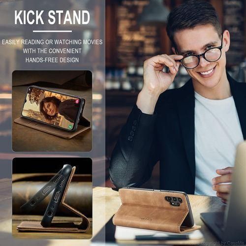 product_image_name-Generic-Caseme For Samsung Galaxy A04 Flip Leather Wallet Case With 2 Cards Slot-3