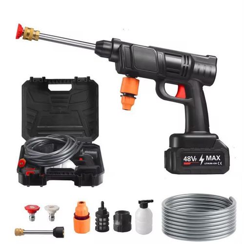 High-Pressure Water Sprayer, Car Washing Machine, 5M Range, Cordless Portable Electric Water High Pressure Washer Gun, Used For Car Washing, Floor Cleaning & Garden Watering