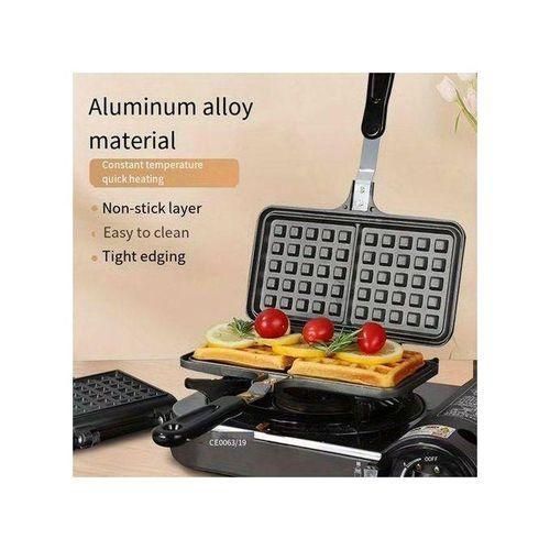 product_image_name-Generic-Non-stick Waffle Plate, Waffle Maker, Breakfast Plate With Heat-proof Handle-2