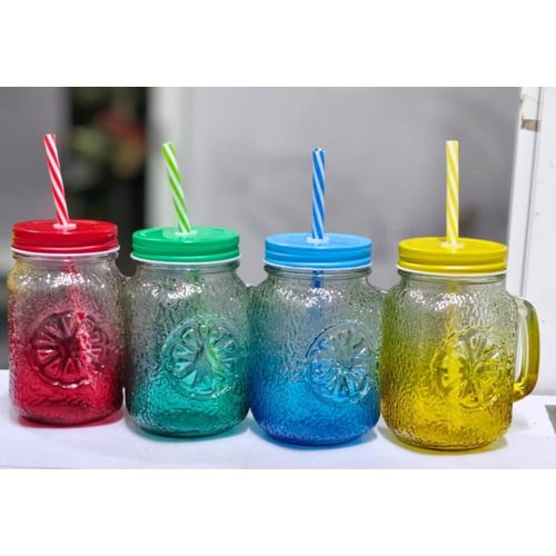 product_image_name-Generic-Mixed colours Glass smoothie jars -1