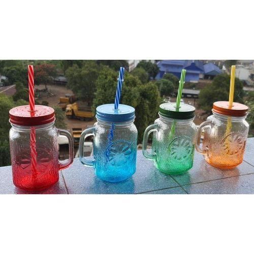 product_image_name-Generic-Mixed colours Glass smoothie jars -6
