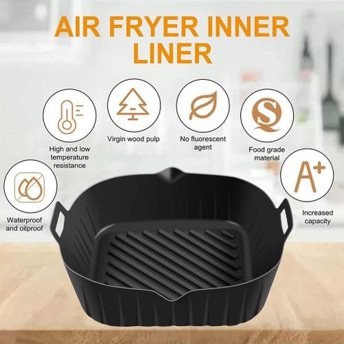 Dropship Air Fryer Silicone Pot With Handle Reusable Liner Heat