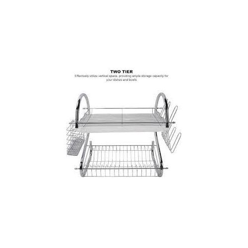 product_image_name-Kitchen Ware-Nunix 2 Tier DISHRACK, KITCHEN UTENSILS ORGANIZER-5
