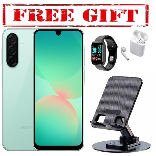 product_image_name-Samsung-Galaxy A26 5G, 6.7'' 8GB RAM + 256GB ROM, 50MP, Dual Sim COMES WITH FREE GIFTS ( AIRPODS + SMART WATCH+ PHONE HOLDER ) FOR YOU-1
