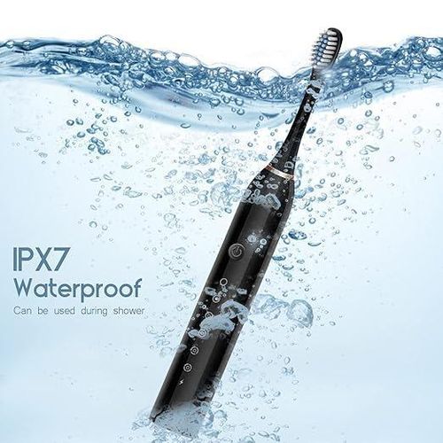 product_image_name-Generic-Sonic Electric Toothbrushes USB Rechargeable Ultrasonic Tooth Brush with 4 Brush Heads 6 Cleaning Modes and Smart Timer IPX7 Waterproof Cleaning Toothbrushes for Adults and Kids-3